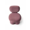 Modern Velvet Accent Chair Color Rosy Brown